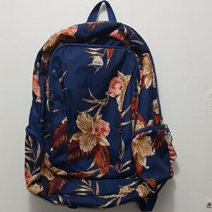Roxy Blue Floral Kids Backpack